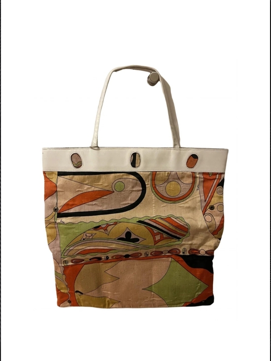 Emilio Pucci Handbags - Emilio Pucci By Jana Vintage Foldable Tote Bag Clutch Purse W/Matching Wallet